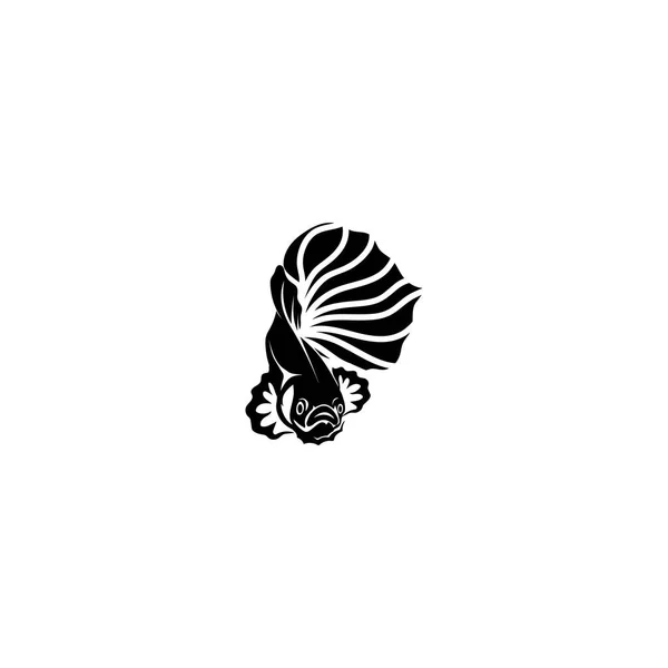 Водный Логотип Рыбы Бета Рыба Дизайн Вектор Иллюстрация — стоковый вектор