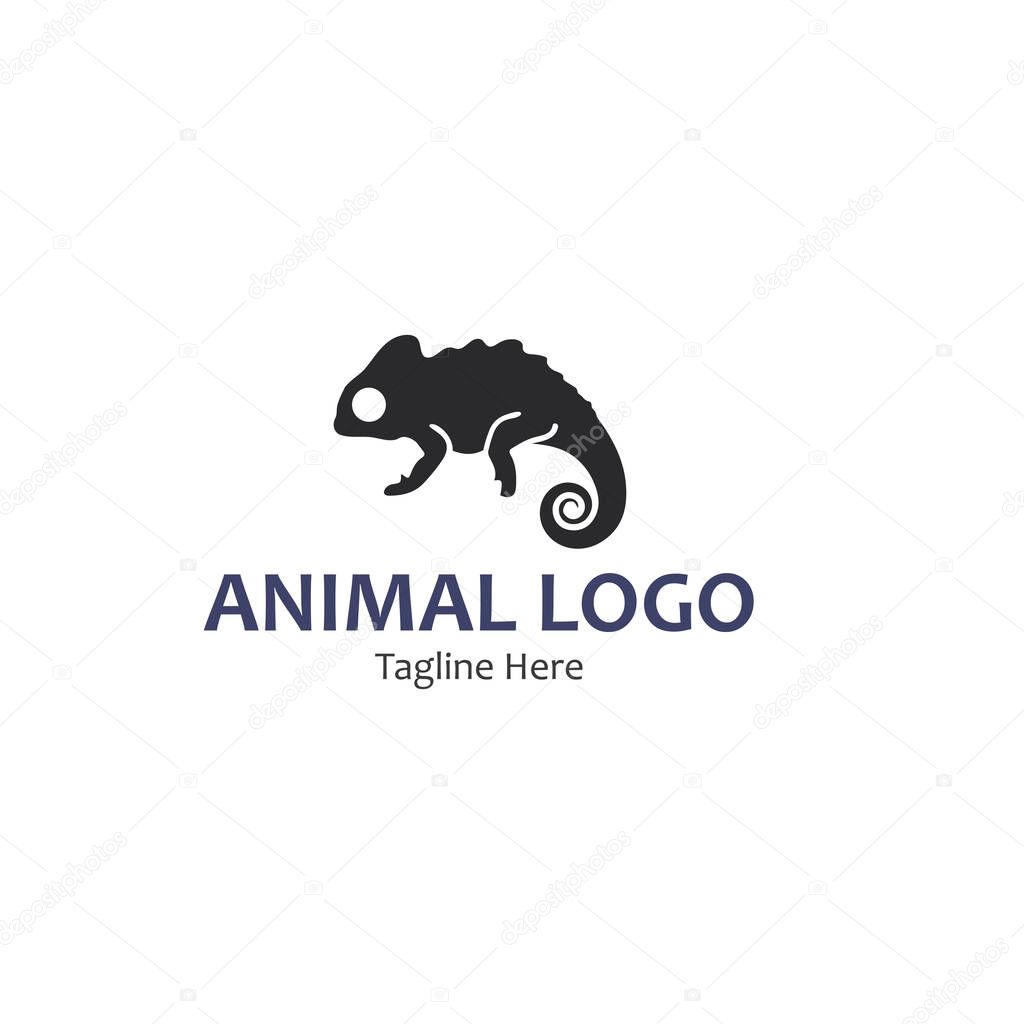 Animal vector lizard salamander gecko crocodile and reptiles design logo