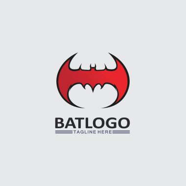 Yarasa logosu hayvan ve vektörü, kanatlar, siyah, cadılar bayramı, vampir, gotik, illüstrasyon, tasarım yarasa simgesi