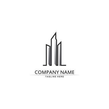 Emlak ve ev binaları vektör logo şablonları