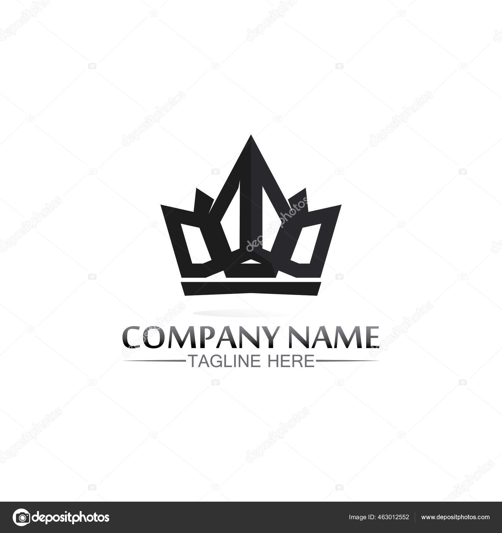 Crown Logo King Logo Queen Logo Princess Template Vector Icon
