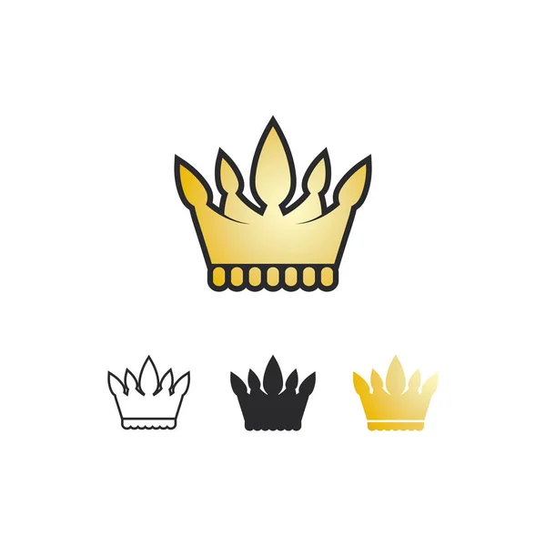 Crown Logo Kralı logosu, prenses, Şablon vektör illüstrasyon tasarımı imparatorluk, kraliyet ve logo işinde başarılı