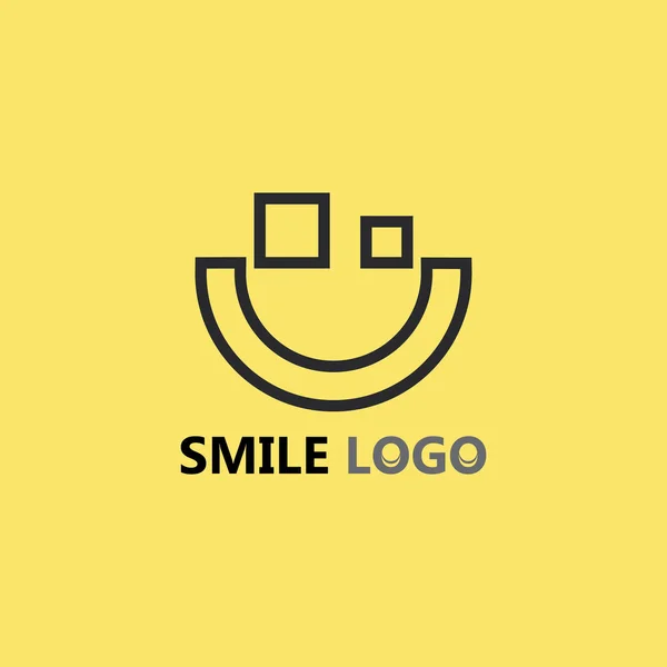 Smile Icon Smile Logo Vector Design Happy Emoticon Business Funny — Stock Vector