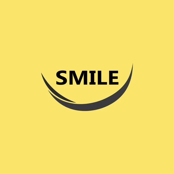 Icono Sonrisa Sonrisa Diseño Del Vector Del Logotipo Feliz Emoticono — Archivo Imágenes Vectoriales