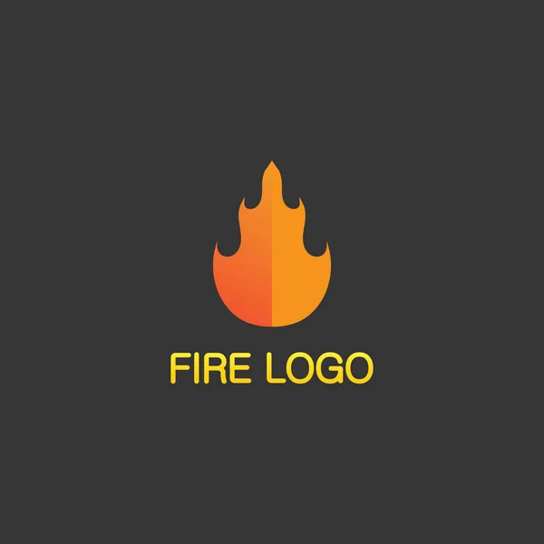Огненный Логотип Иконка Горячий Пламенный Элемент Векторное Пламя Иллюстрации Дизайн — стоковый вектор