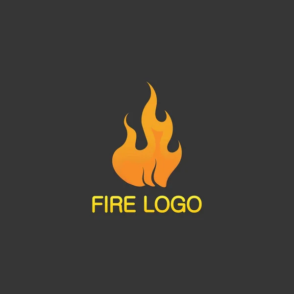 Fogo Logotipo Ícone Elemento Fogo Quente Vector Chama Ilustração Design — Vetor de Stock