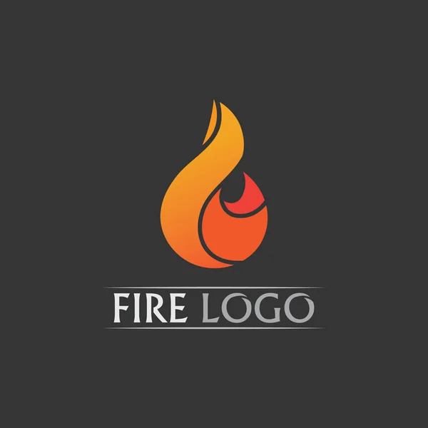 消防标志和图标 炽热的燃烧元素矢量火焰图解设计能量 烹调标志 — 图库矢量图片