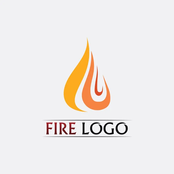 Fogo Chama Vetor Ilustração Design Modelo Abstrato Logotipo Fogo Vetor —  Vetores de Stock