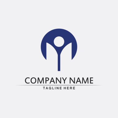 People Community, care group network ve sosyal simge tasarım şablonu