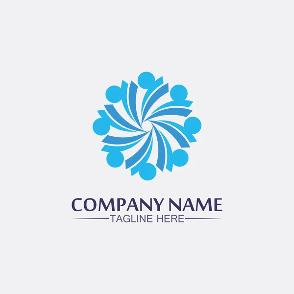 Succes Logo Travail Équipe Marque Logo Entreprise Communauté Vectorielle Unité — Image vectorielle