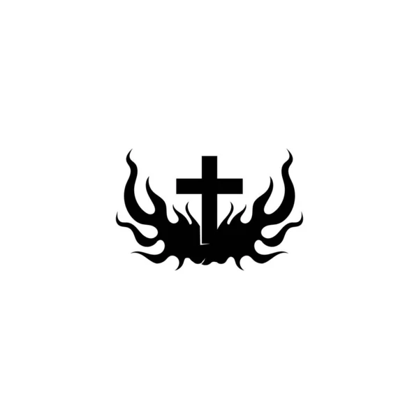 Cruz Cristo Logotipo Vector — Archivo Imágenes Vectoriales