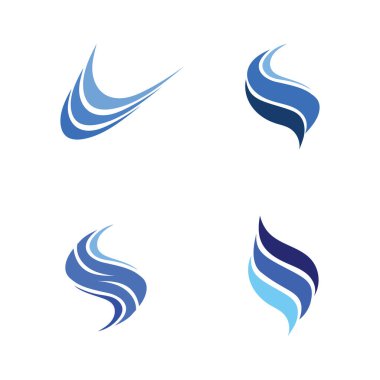 Dalgalar plaj logosu ve semboller simgeler hemen