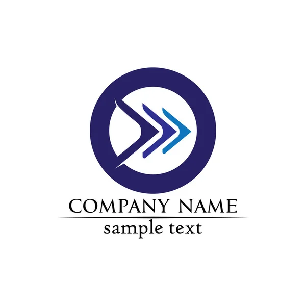 화살표 일러스트 아이콘 Logo Template Design — 스톡 벡터