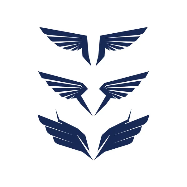 Falcon Wings Logo Template Vectoriel Icône Logo Design — Image vectorielle