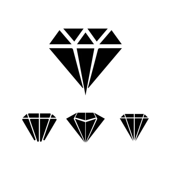 Diamant Und Juwel Design Vektor Logo Template Symbol — Stockvektor