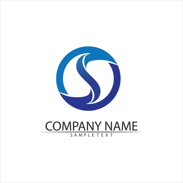 Empresa Negócios Carta Logotipo Design Vetor —  Vetores de Stock