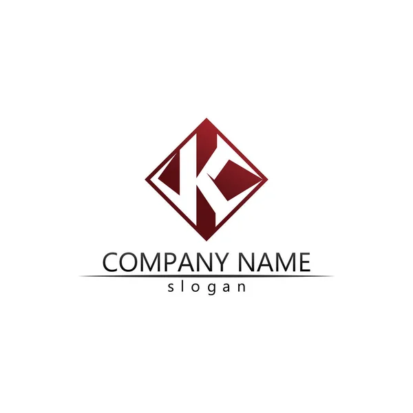 ออกแบบโลโก กษร กษร Concept Business Logo เวกเตอร และการออกแบบ — ภาพเวกเตอร์สต็อก