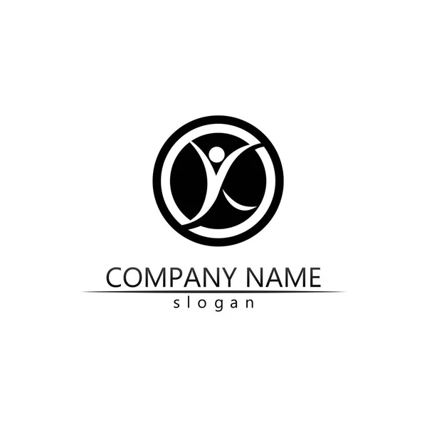 Logo Design Letter Font Concept Business Logo Vector Diseño Empresa — Vector de stock