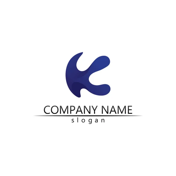 Дизайн Логотипу Літери Шрифт Концепція Бізнес Логотип Вектор Дизайн Початкової — стоковий вектор