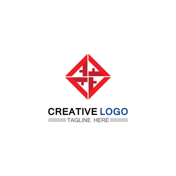 Σχεδιασμός Εικονογράφησης Διανυσματικών Εικονιδίων Λογότυπου Γραμμάτων — Διανυσματικό Αρχείο