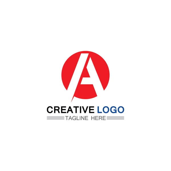 Ein Buchstabe Logo Vorlage Vektor Symbol Illustration Design — Stockvektor