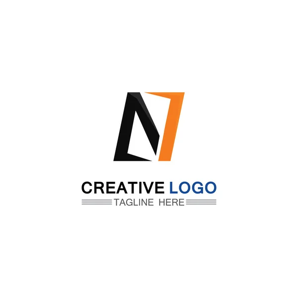 Logotipo Fonte Empresa Logotipo Negócio Letra Inicial Vetor Design Letra — Vetor de Stock