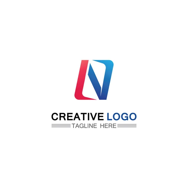 Logotipo Fonte Empresa Logotipo Negócio Letra Inicial Vetor Design Letra — Vetor de Stock