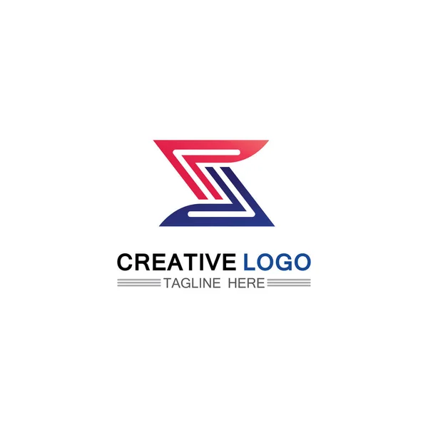 Business Corporate Letter Logo Ontwerp Vector — Stockvector