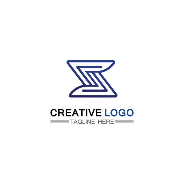 Empresa Corporativa Letra Logo Diseño Vector — Vector de stock