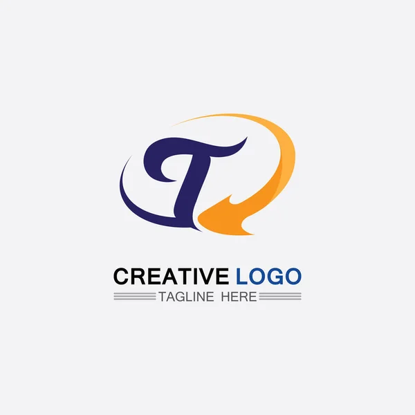 Lettera Logo Vettoriale Font Alfabeto Design Icona — Vettoriale Stock