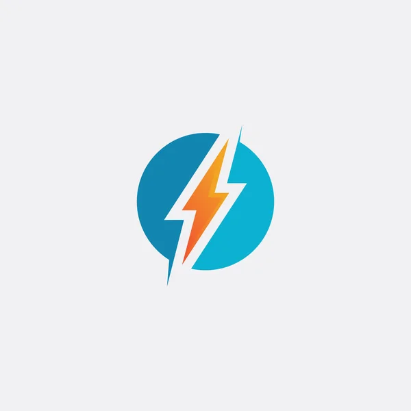 Flash Eléctrico Vector Rayo Icono Logotipo Símbolos — Vector de stock