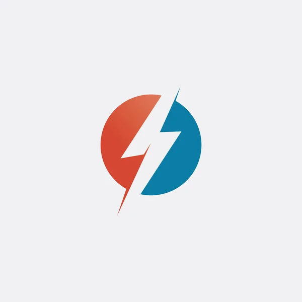 Flash Elettrico Vector Icona Del Fulmine Logo Simboli — Vettoriale Stock
