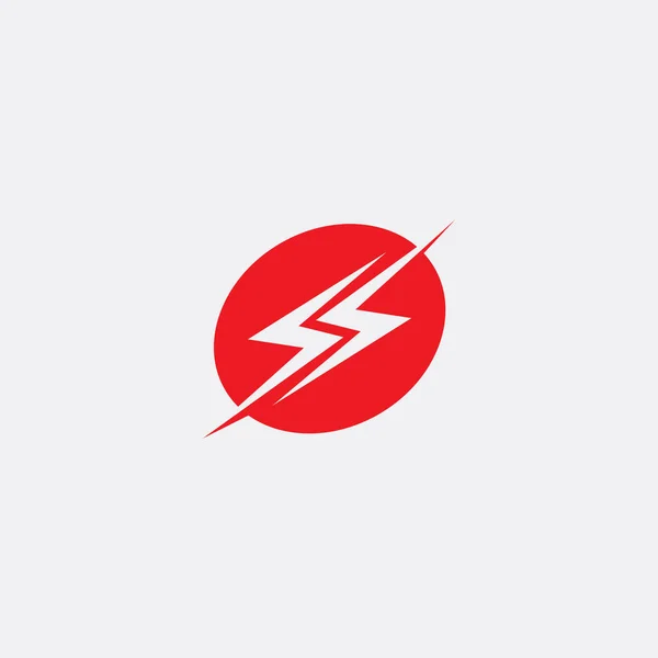 Flash Eléctrico Vector Rayo Icono Logotipo Símbolos — Vector de stock