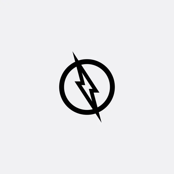 Flash Elektryczny Wektor Piorun Ikona Logo Symbole — Wektor stockowy