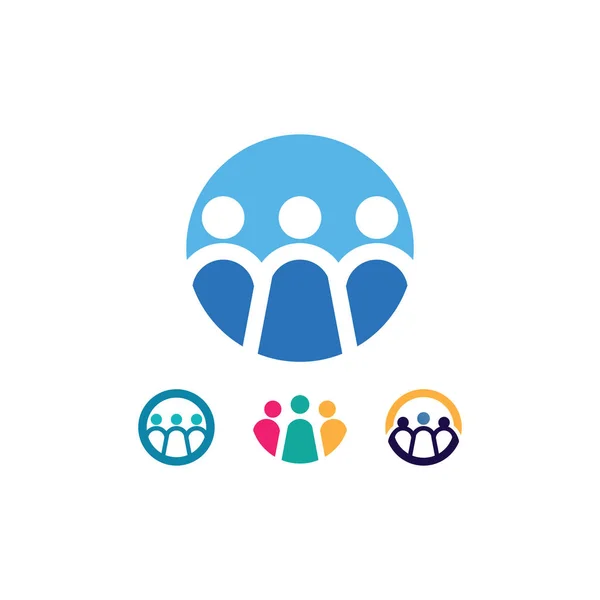 Människor Logotyp Team Succes Människor Arbetar Grupp Och Gemenskap Grupp — Stock vektor