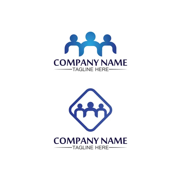 Λογότυπο Ομάδα Επιτυχίες Άνθρωποι Εργάζονται Ομάδα Και Κοινότητα Ομάδα Εταιρεία — Διανυσματικό Αρχείο
