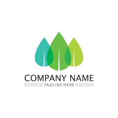 İŞ VECTOR GREEN ECOLOJY DESİGN İKONU 'NUN BAĞIRILMASI VE DOĞAN Ağaç Logosu