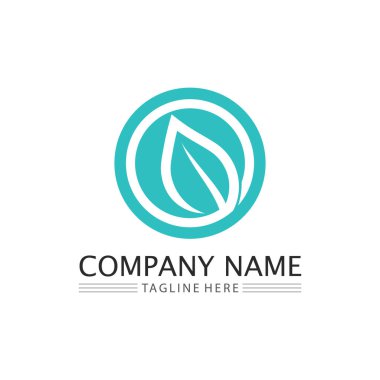 İŞ VECTOR GREEN ECOLOJY DESİGN İKONU 'NUN BAĞIRILMASI VE DOĞAN Ağaç Logosu