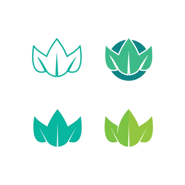 Baumblatt Vektor Und Grünes Logo Design Freundliches Konzept — Stockvektor