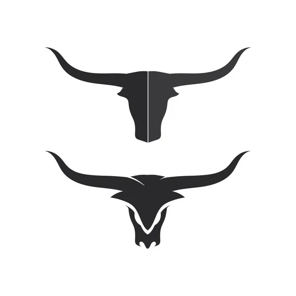 Bull Buffalo Head Cow Animal Mascot Logo Design Vector Sport — Stock Vector