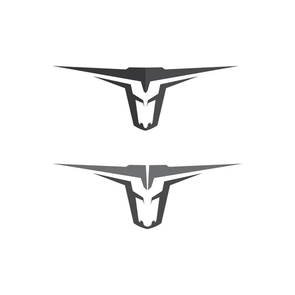 Tête Buffle Taureau Vache Animal Mascotte Logo Vecteur Pour Sport — Image vectorielle