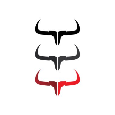 Bufalo başlı inek maskotu logosu spor boynuzu hayvan memelilerinin baş logosu vahşi matador için tasarım vektörü