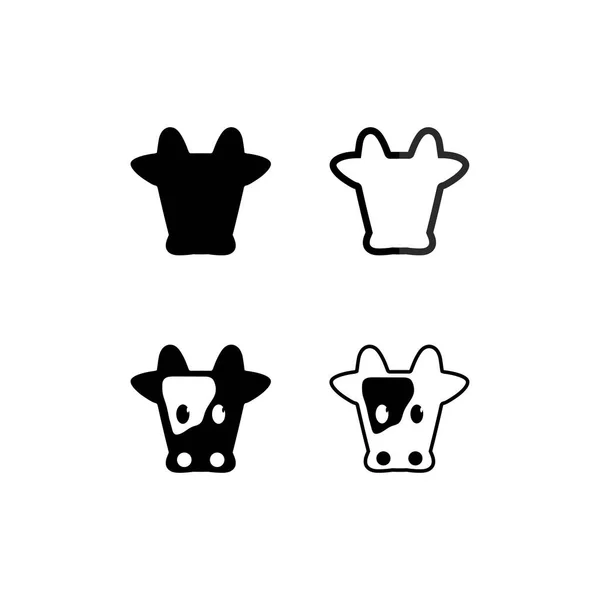 Bulle Büffelkopf Kuh Tier Maskottchen Logo Design Vektor Für Sporthorn — Stockvektor