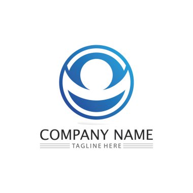 Logo takımının başarısı marka ve iş logosu, vektör topluluğu, birlik rengi ve dostluk, ortak takım çalışması logosu