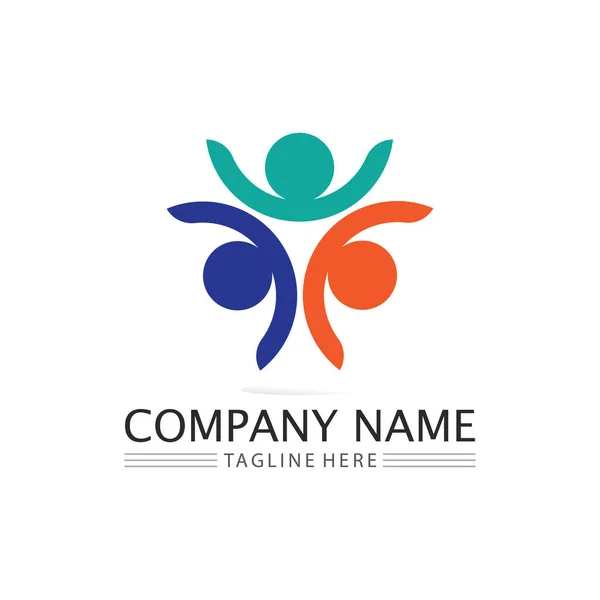 Succes Logo Travail Équipe Marque Logo Entreprise Communauté Vectorielle Unité — Image vectorielle