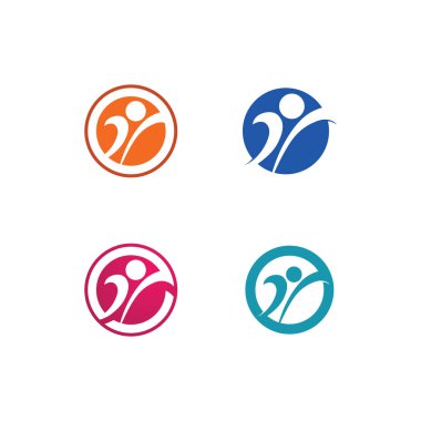 Halkın logosu, ekibi, başarısı, çalışanlar, grup ve topluluk, şirket ve iş logosu vektörü ve tasarım bakımı, aile simgesi logosu başarısı