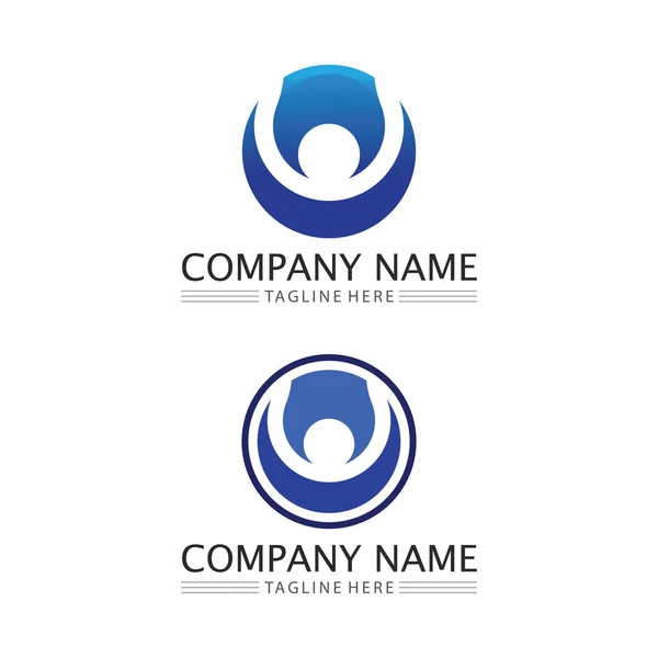 People Logo Team Succes People Work Group Community Group Company — Stock Vector