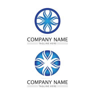 Su dalgası simgesi vektör çizim logosu