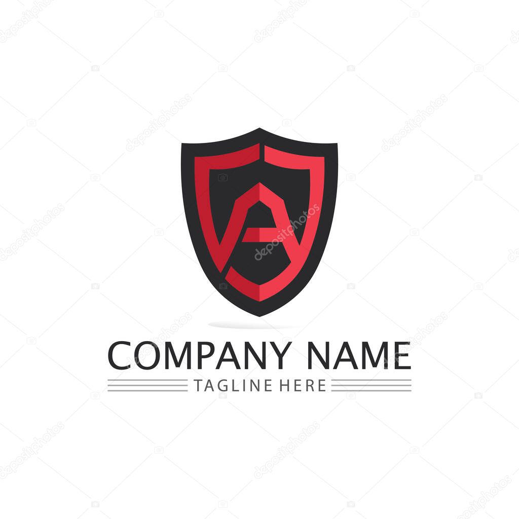 A Letter Logo and font letter design  Template vector icon illustration design