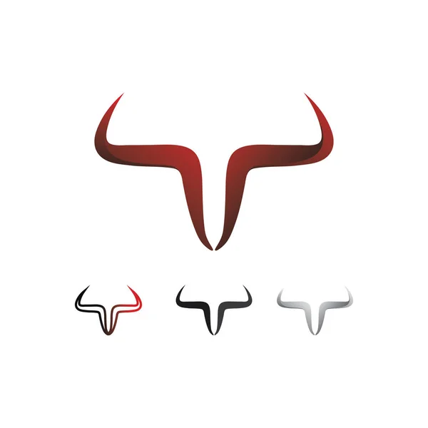 Bull Buffalo Head Cow Animal Mascot Logo Design Vector Sport — Stock Vector